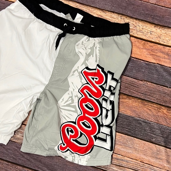 Coors Light Swim Trunks Board Shorts Swim Trunks Mens Size 38 - Picture 3 of 7